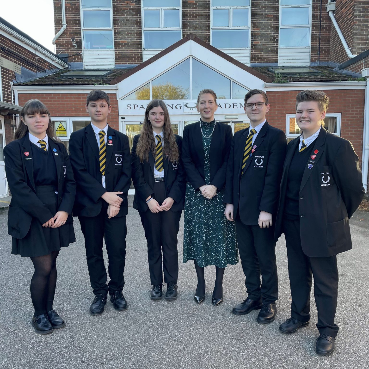Our new Head Students are proud to represent the school Spalding Academy